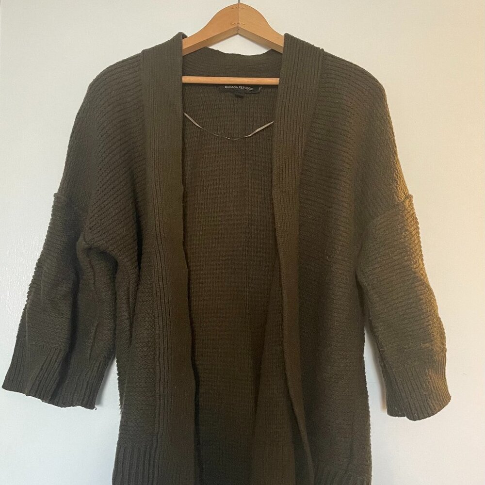 Banana Republic - Green Cardigan (Size Small)